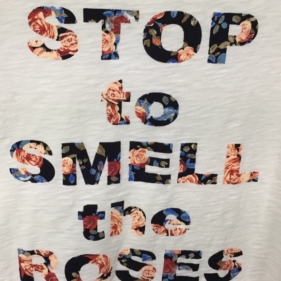 Talbots Stop to Smell the Roses Cotton Tee - Picture 14 of 15